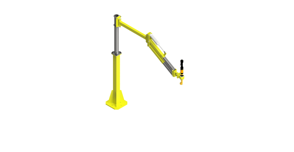 CAD model of a GCI torque arm with a 275 Nm capacity